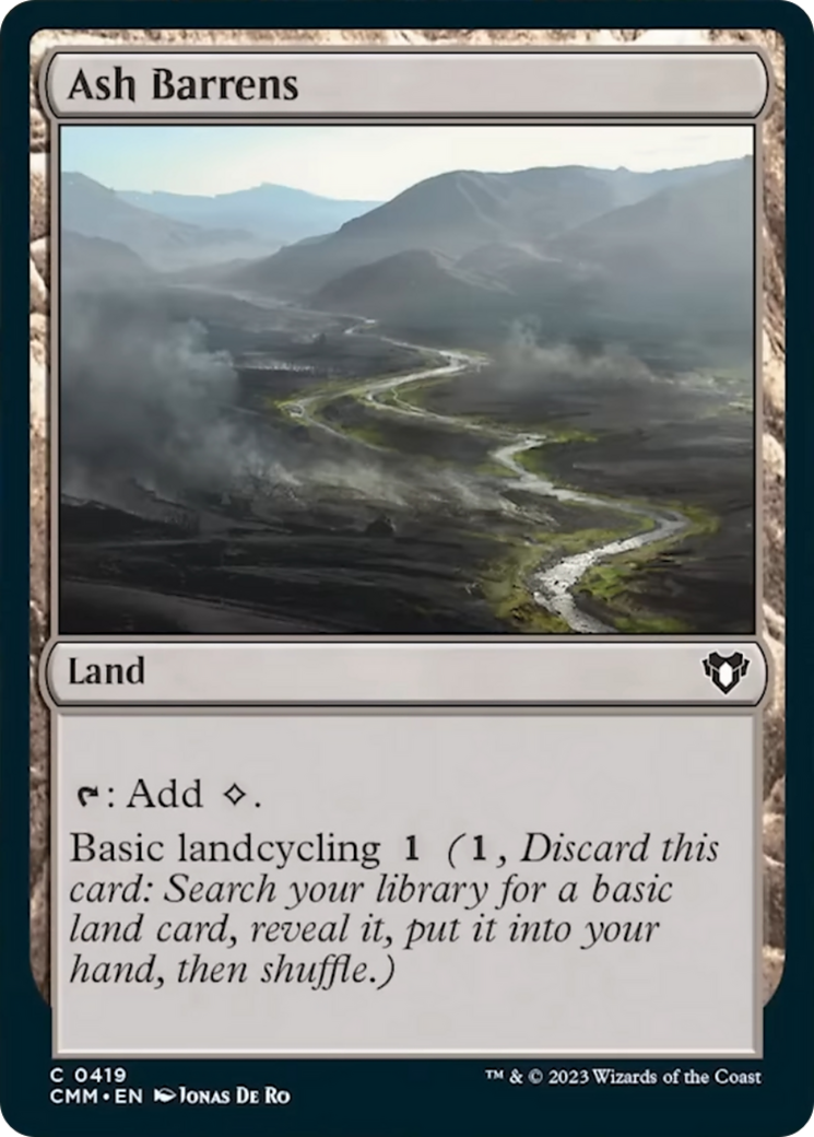 Ash Barrens [Commander Masters] | The CG Realm