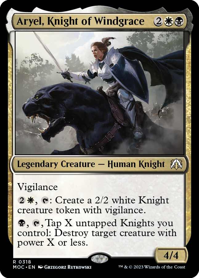 Aryel, Knight of Windgrace [March of the Machine Commander] | The CG Realm