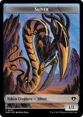 Sliver Army // Sliver Double-Sided Token [Commander Masters Tokens] | The CG Realm