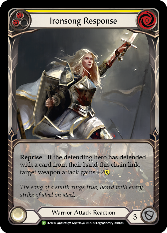 Ironsong Response (Yellow) [LGS030] (Promo) | The CG Realm