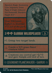 Garruk Wildspeaker [Secret Lair Drop Series] | The CG Realm