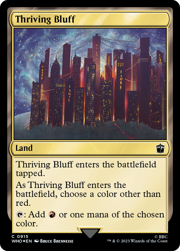 Thriving Bluff (Surge Foil) [Doctor Who] | The CG Realm