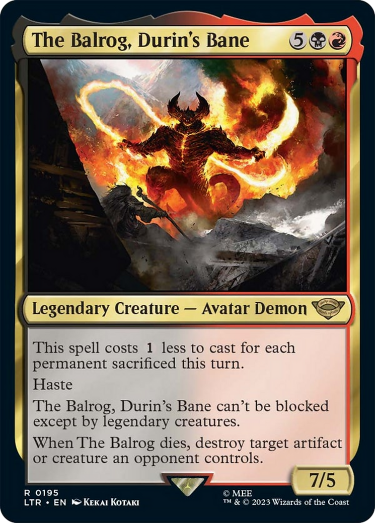 The Balrog, Durin's Bane [The Lord of the Rings: Tales of Middle-Earth] | The CG Realm