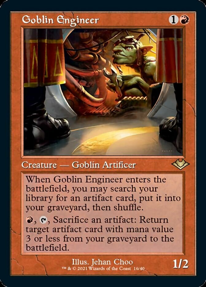 Goblin Engineer (Retro Foil Etched) [Modern Horizons] | The CG Realm