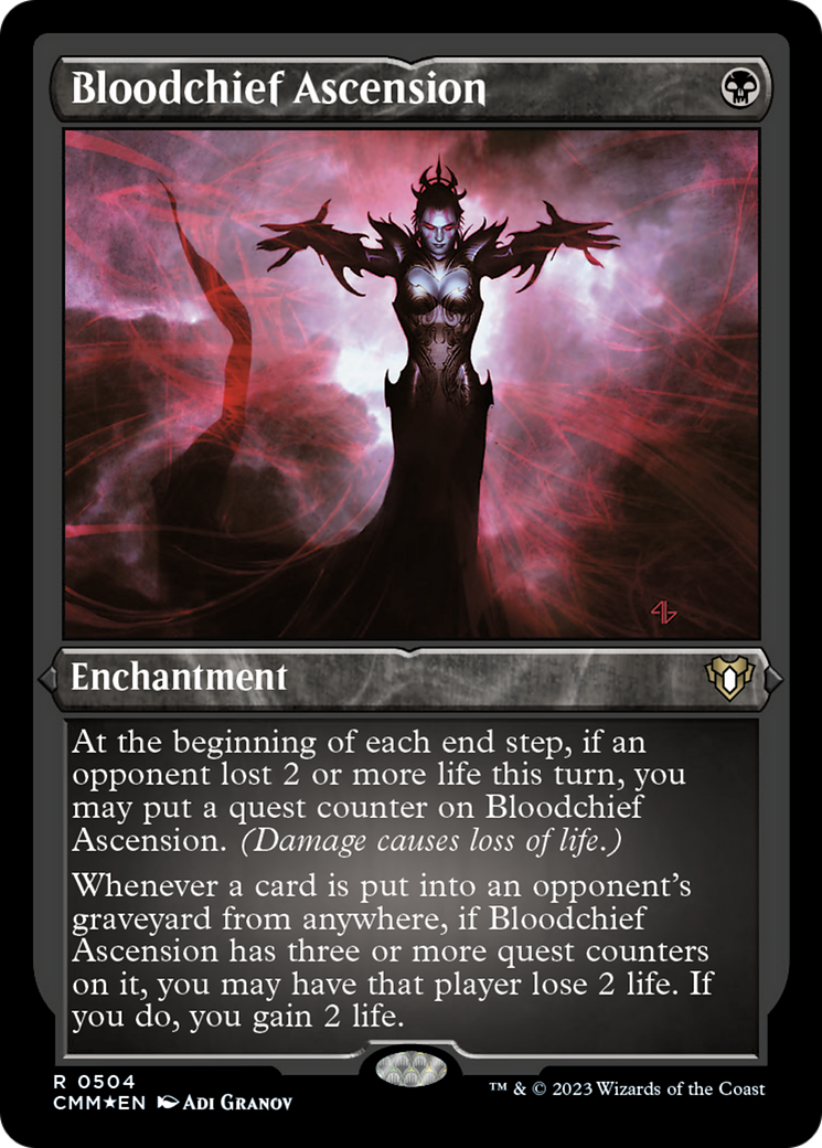 Bloodchief Ascension (Foil Etched) [Commander Masters] | The CG Realm