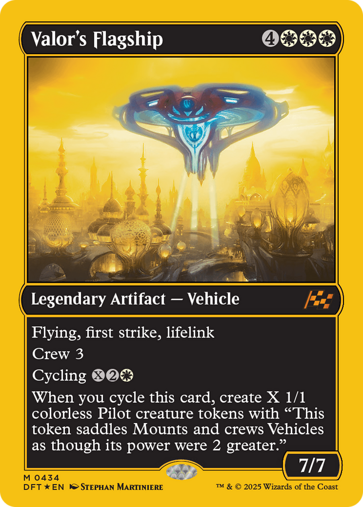 Valor's Flagship (First-Place Foil) [Aetherdrift] | The CG Realm