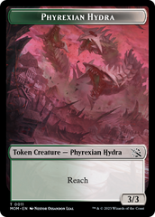 Monk // Phyrexian Hydra (11) Double-Sided Token [March of the Machine Tokens] | The CG Realm