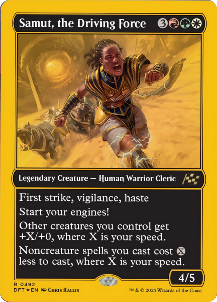 Samut, the Driving Force (First-Place Foil) [Aetherdrift] | The CG Realm