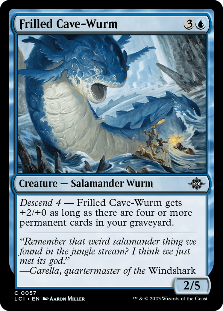 Frilled Cave-Wurm [The Lost Caverns of Ixalan] | The CG Realm