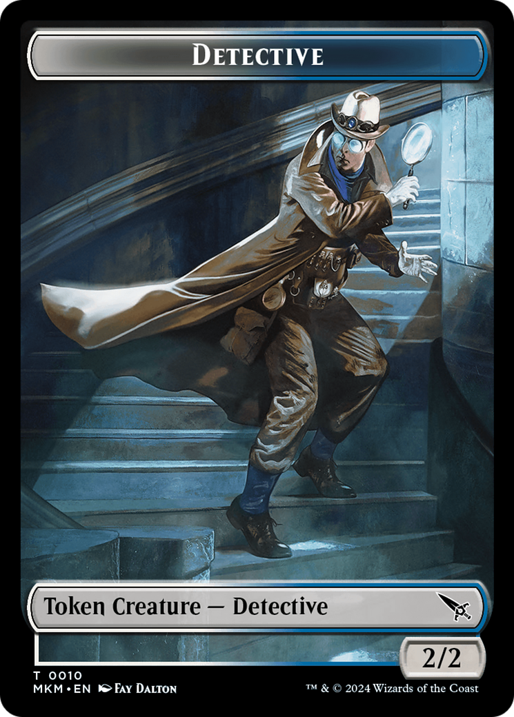 Detective // Ooze Double-Sided Token [Murders at Karlov Manor Tokens] | The CG Realm