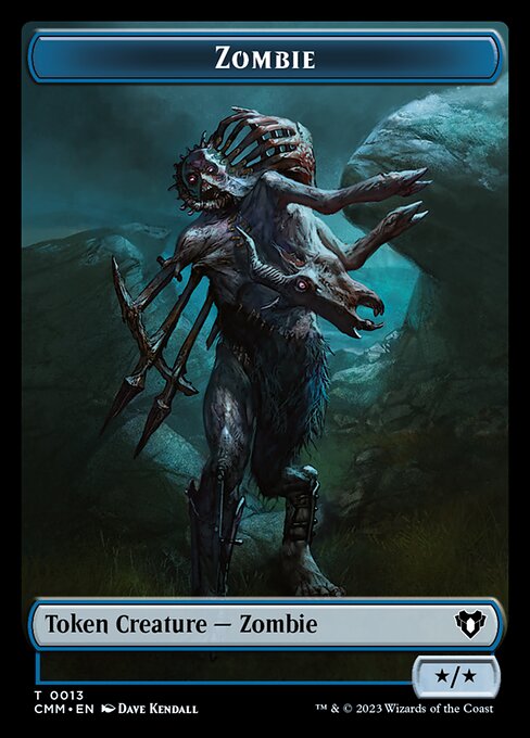 Human Soldier // Zombie (0013) Double-Sided Token [Commander Masters Tokens] | The CG Realm