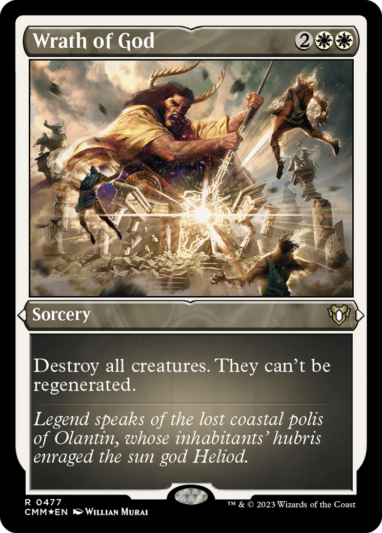 Wrath of God (Foil Etched) [Commander Masters] | The CG Realm