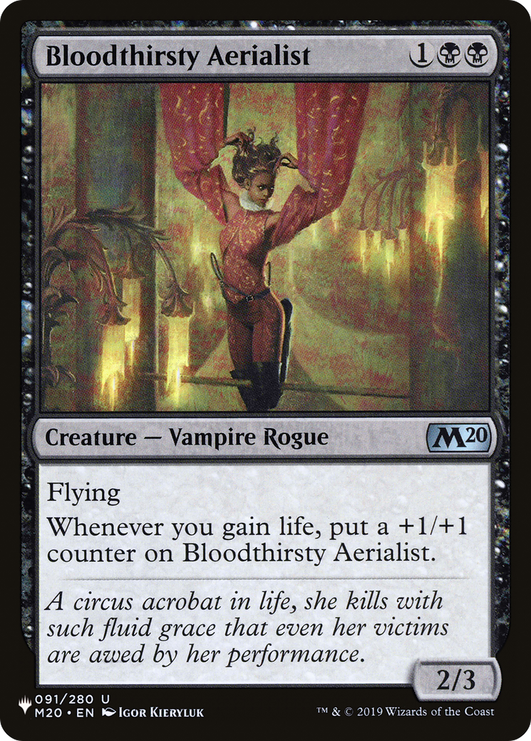 Bloodthirsty Aerialist [The List Reprints] | The CG Realm