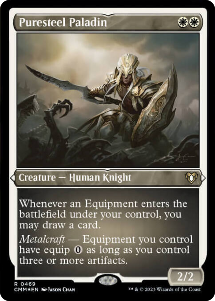 Puresteel Paladin (Foil Etched) [Commander Masters] | The CG Realm