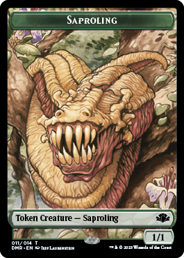 Insect // Saproling Double-Sided Token [Dominaria Remastered Tokens] | The CG Realm