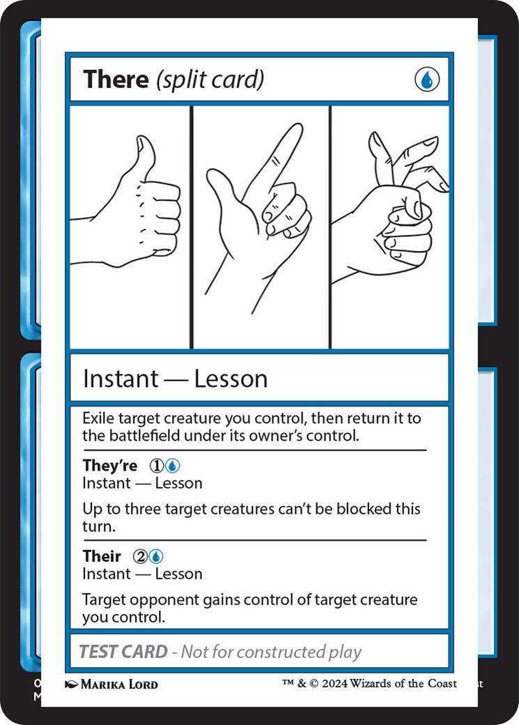 There (Split Card) [Mystery Booster 2 Playtest Cards] | The CG Realm