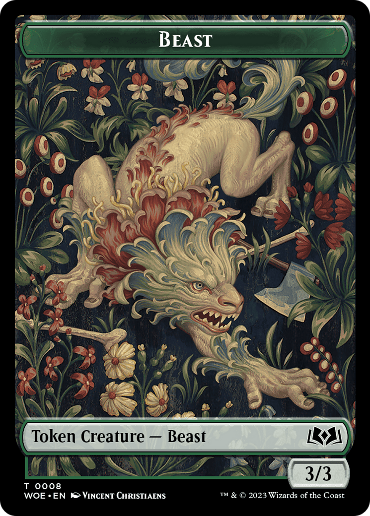 Beast Token [Wilds of Eldraine Tokens] | The CG Realm