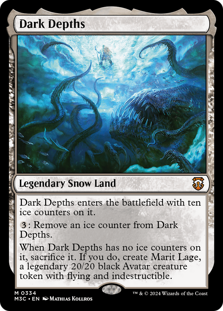 Dark Depths (Ripple Foil) [Modern Horizons 3 Commander] | The CG Realm