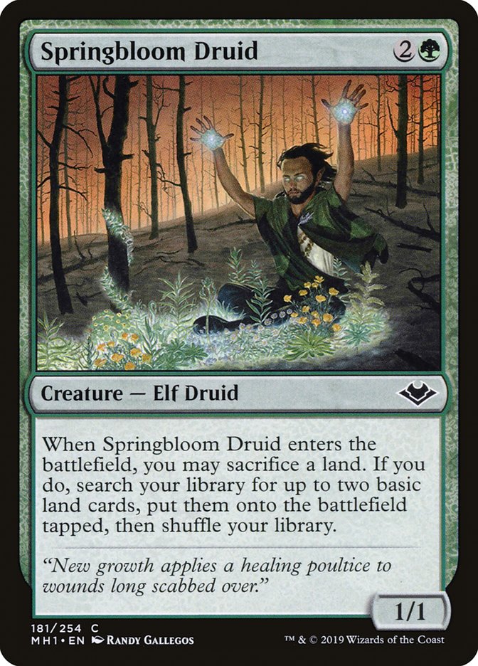 Springbloom Druid [Modern Horizons] | The CG Realm