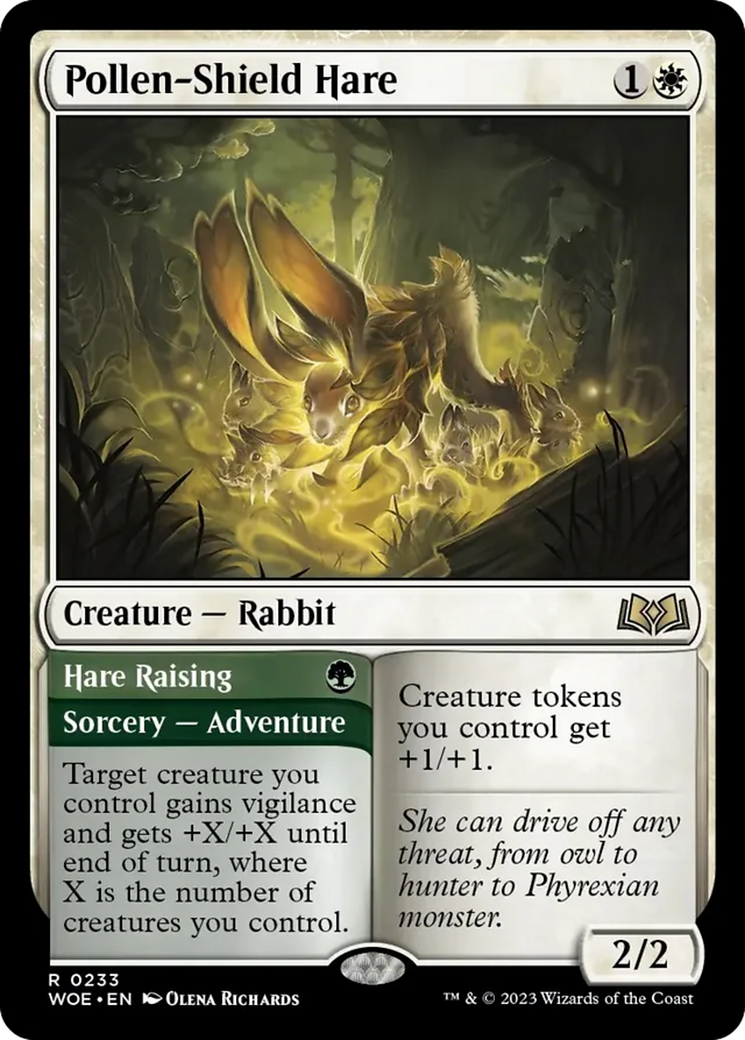 Pollen-Shield Hare // Hare Raising [Wilds of Eldraine] | The CG Realm