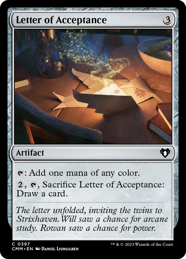 Letter of Acceptance [Commander Masters] | The CG Realm