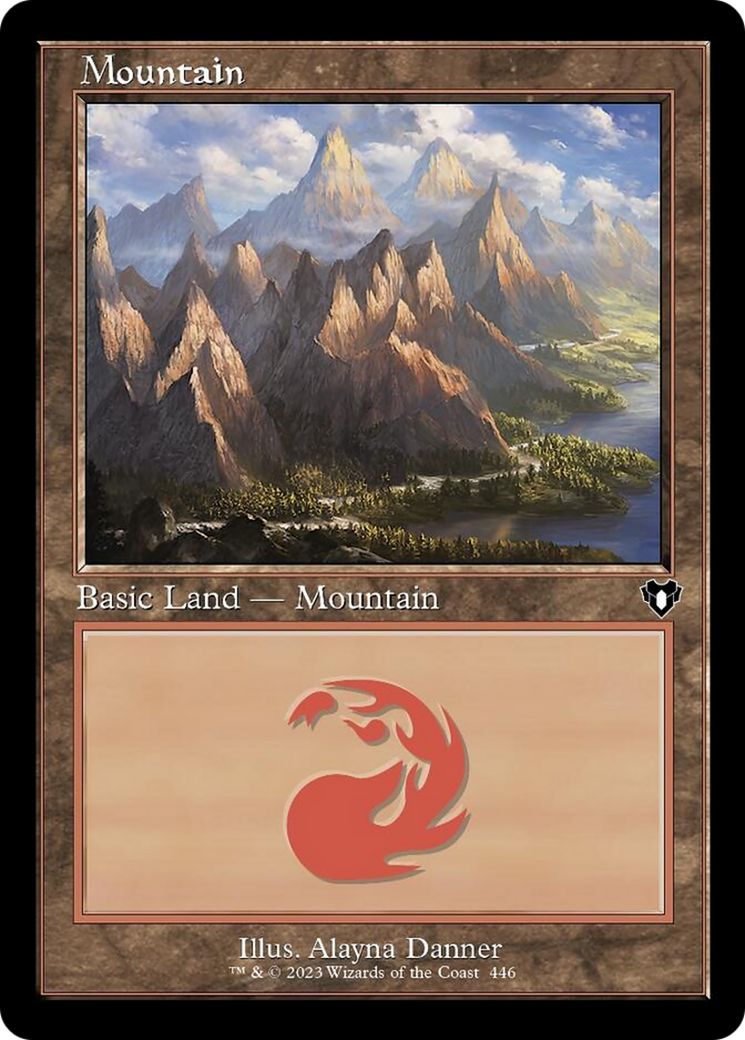 Mountain (446) (Retro) [Commander Masters] | The CG Realm