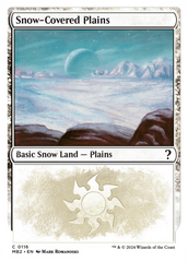 Snow-Covered Plains (White Border) [Mystery Booster 2] | The CG Realm