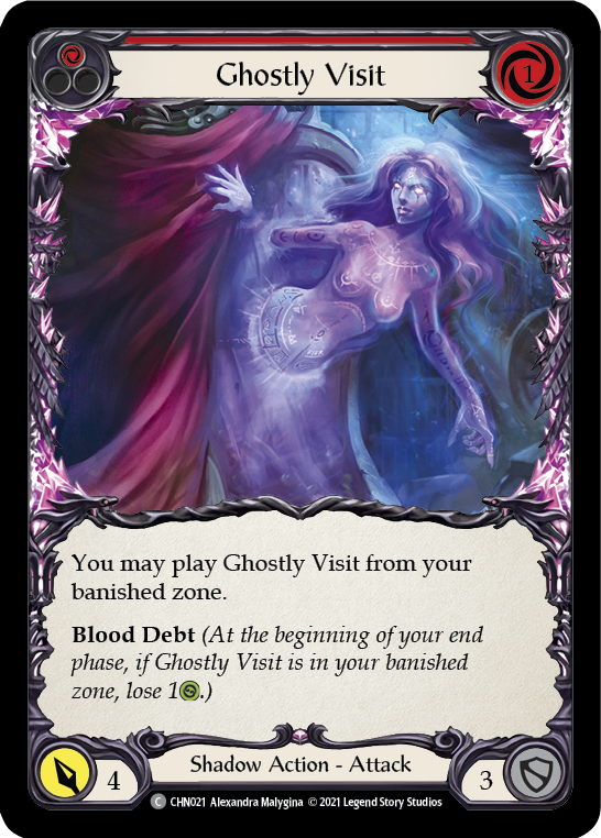 Ghostly Visit (Red) [CHN021] (Monarch Chane Blitz Deck) | The CG Realm