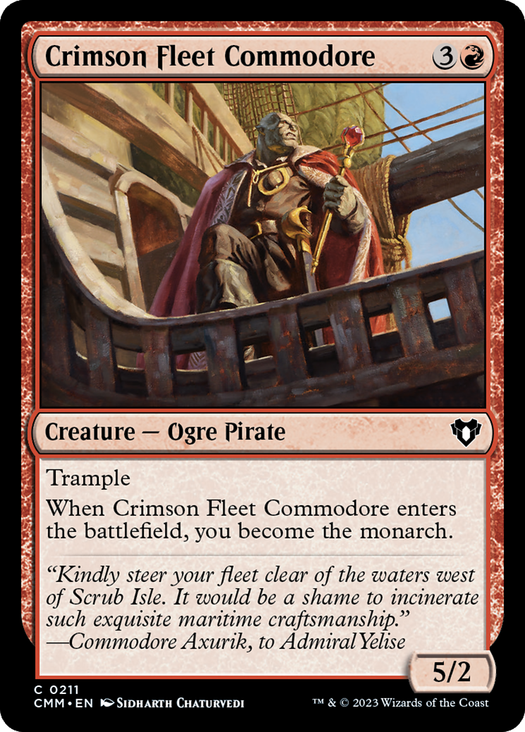 Crimson Fleet Commodore [Commander Masters] | The CG Realm