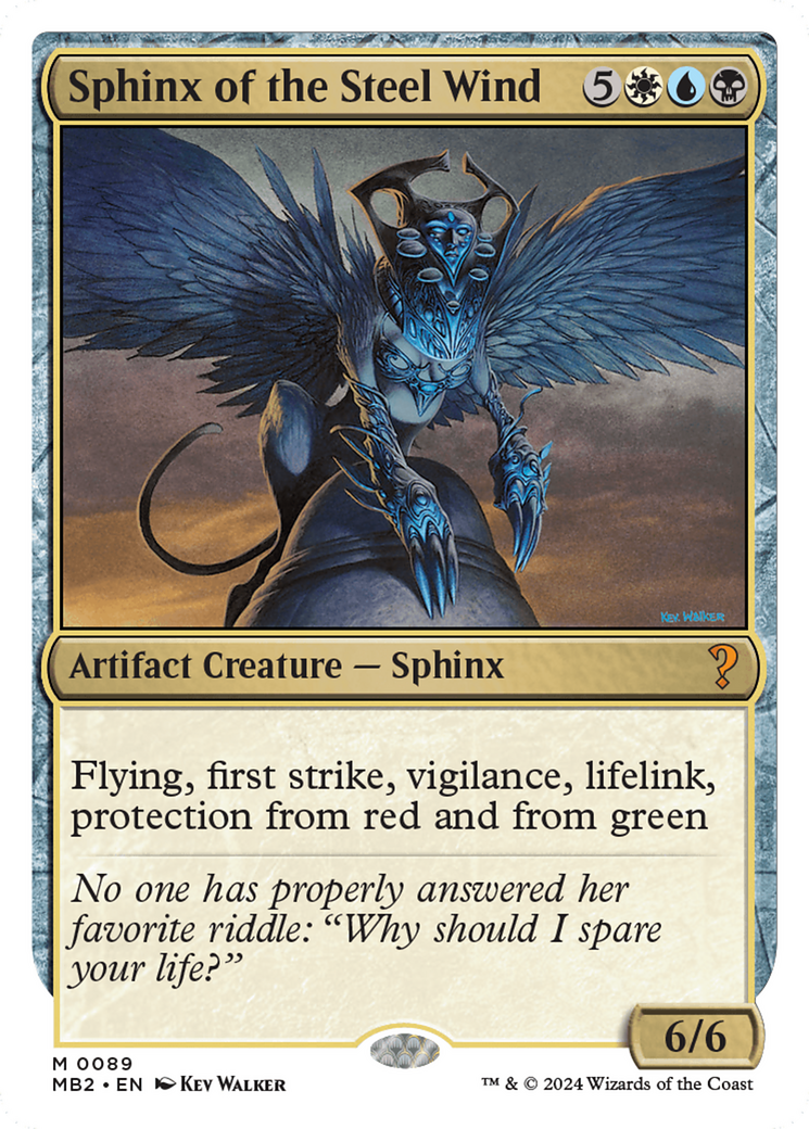 Sphinx of the Steel Wind (White Border) [Mystery Booster 2] | The CG Realm