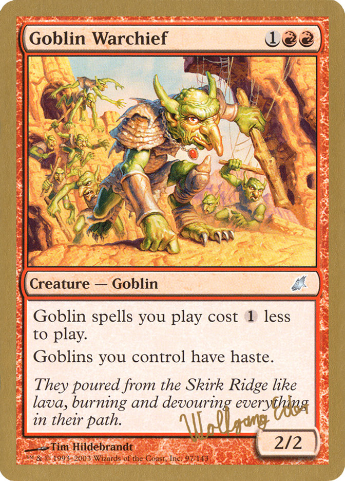 Goblin Warchief (Wolfgang Eder) [World Championship Decks 2003] | The CG Realm