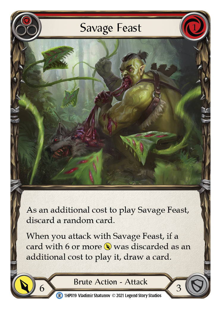 Savage Feast (Red) [1HP019] (History Pack 1) | The CG Realm