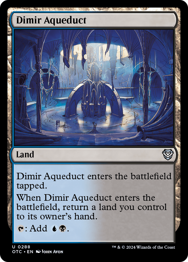 Dimir Aqueduct [Outlaws of Thunder Junction Commander] | The CG Realm