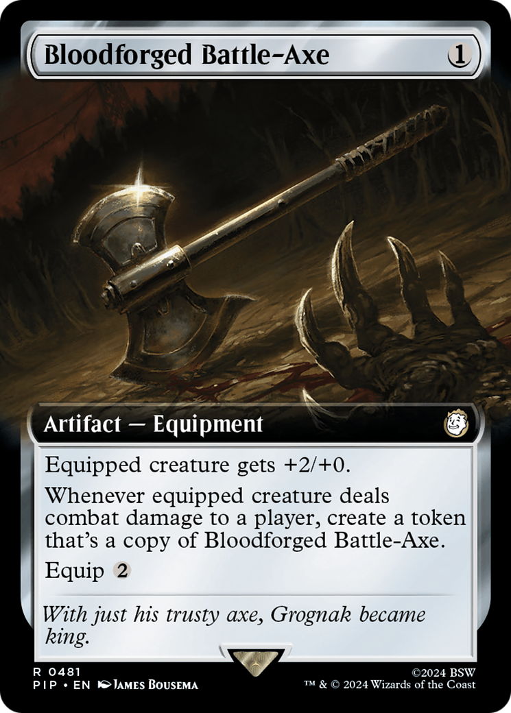 Bloodforged Battle-Axe (Extended Art) [Fallout] | The CG Realm