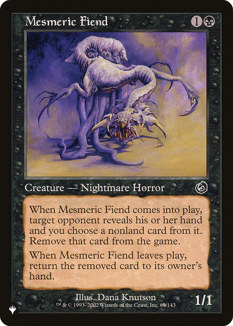 Mesmeric Fiend [The List Reprints] | The CG Realm