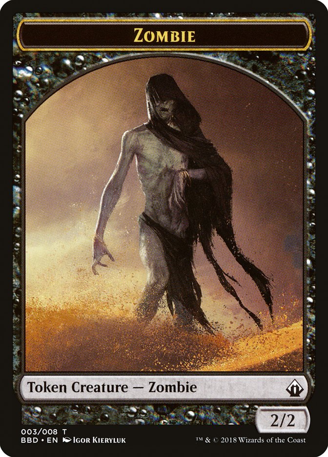 Zombie Token [Battlebond Tokens] | The CG Realm