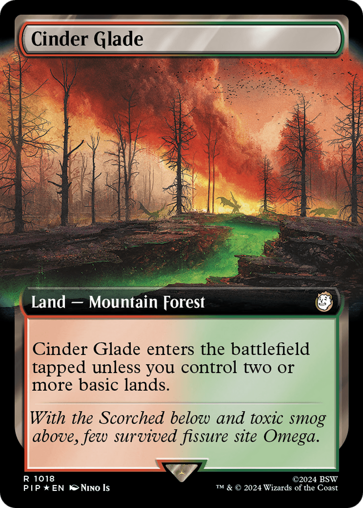 Cinder Glade (Extended Art) (Surge Foil) [Fallout] | The CG Realm