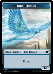 Bird // Bird Illusion Double-Sided Token [Commander Masters Tokens] | The CG Realm