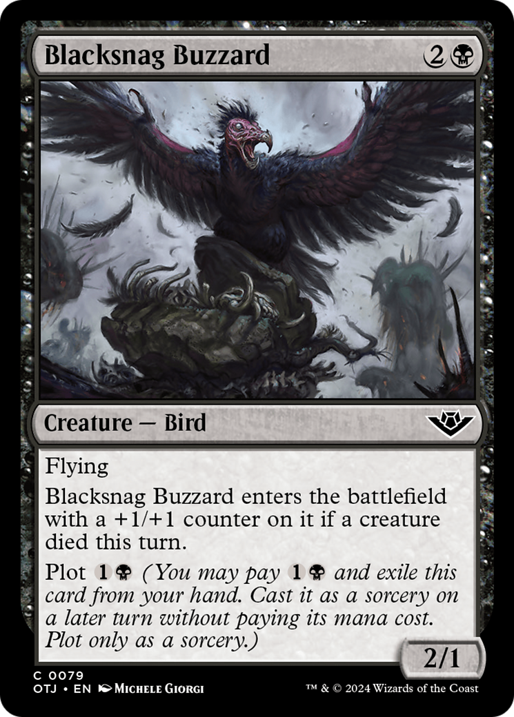 Blacksnag Buzzard [Outlaws of Thunder Junction] | The CG Realm