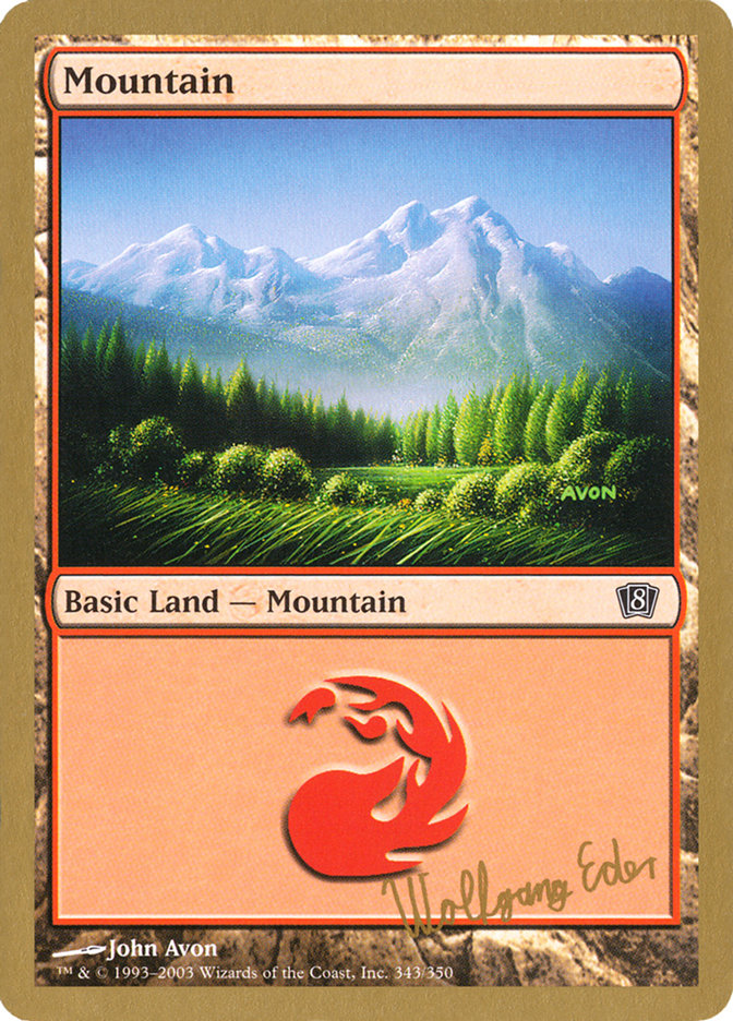 Mountain (we343) (Wolfgang Eder) [World Championship Decks 2003] | The CG Realm