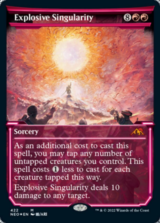 Explosive Singularity (Showcase) (Foil Etched) [Kamigawa: Neon Dynasty] | The CG Realm