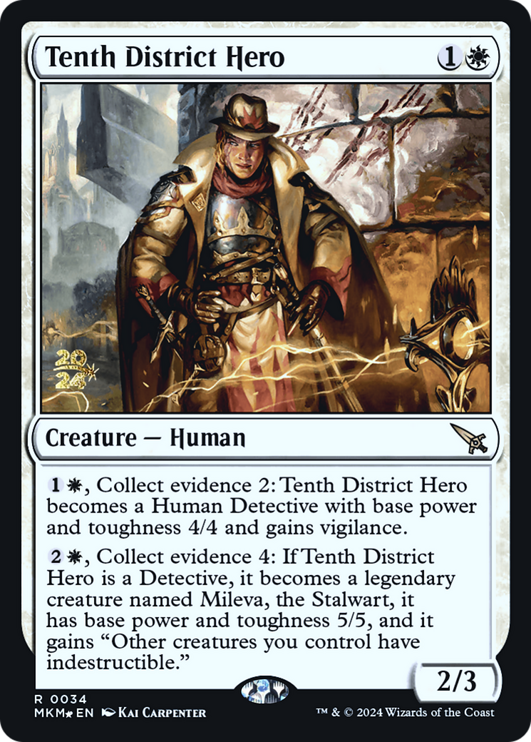 Tenth District Hero [Murders at Karlov Manor Prerelease Promos] | The CG Realm