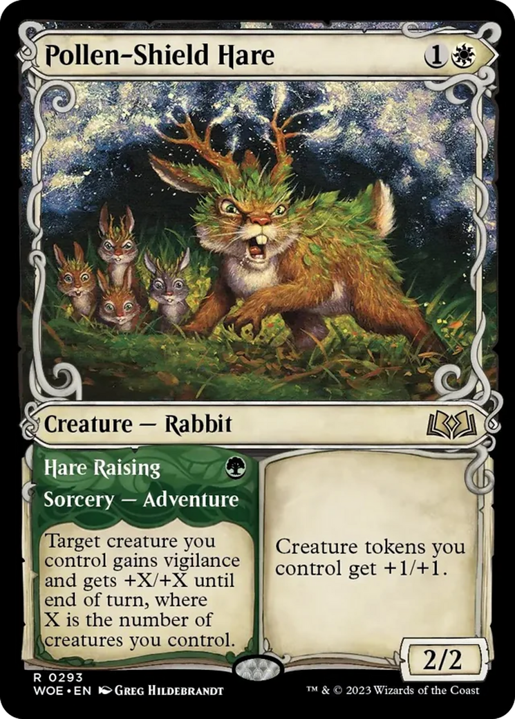 Pollen-Shield Hare // Hare Raising (Showcase) [Wilds of Eldraine] | The CG Realm