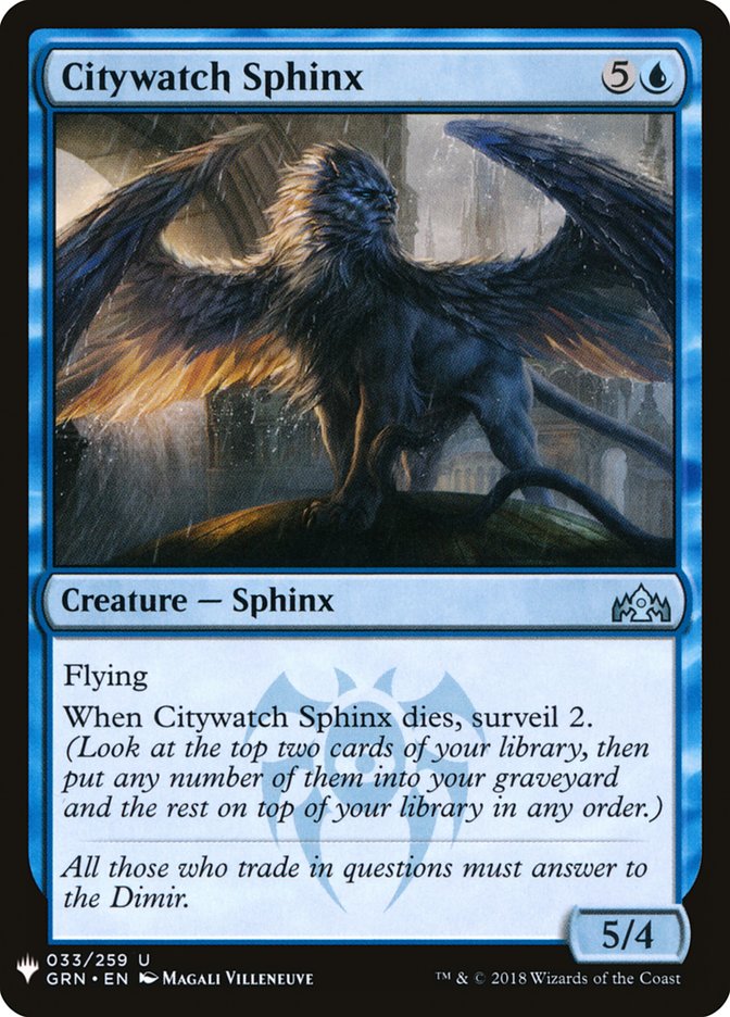 Citywatch Sphinx [Mystery Booster] | The CG Realm