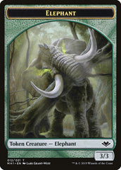 Goblin (010) // Elephant (012) Double-Sided Token [Modern Horizons Tokens] | The CG Realm