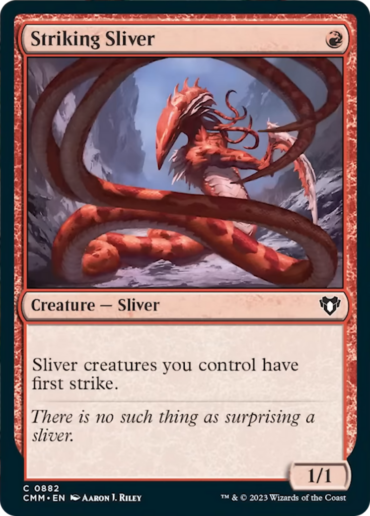 Striking Sliver [Commander Masters] | The CG Realm