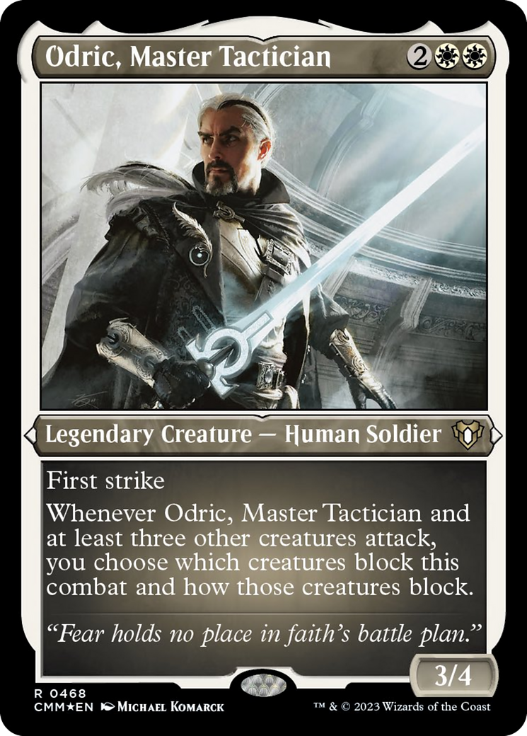 Odric, Master Tactician (Foil Etched) [Commander Masters] | The CG Realm