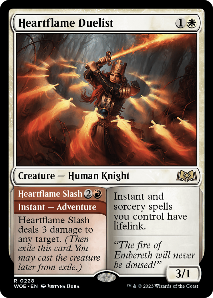 Heartflame Duelist // Heartflame Slash [Wilds of Eldraine] | The CG Realm