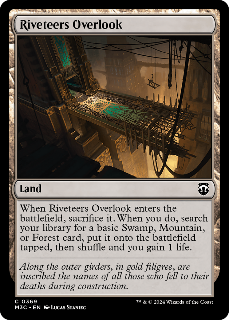 Riveteers Overlook (Ripple Foil) [Modern Horizons 3 Commander] | The CG Realm