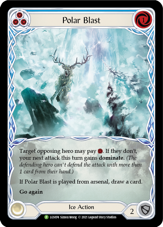 Polar Blast (Blue) [LGS074] (Promo)  Rainbow Foil | The CG Realm